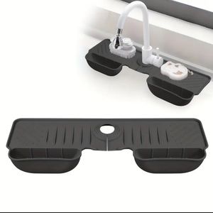 Sink, splashguard faucet handle